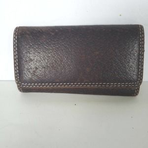 Paul Smith 4-Key Hooks Holder Card Case Wallet Logo Brown Trifold Designer Small